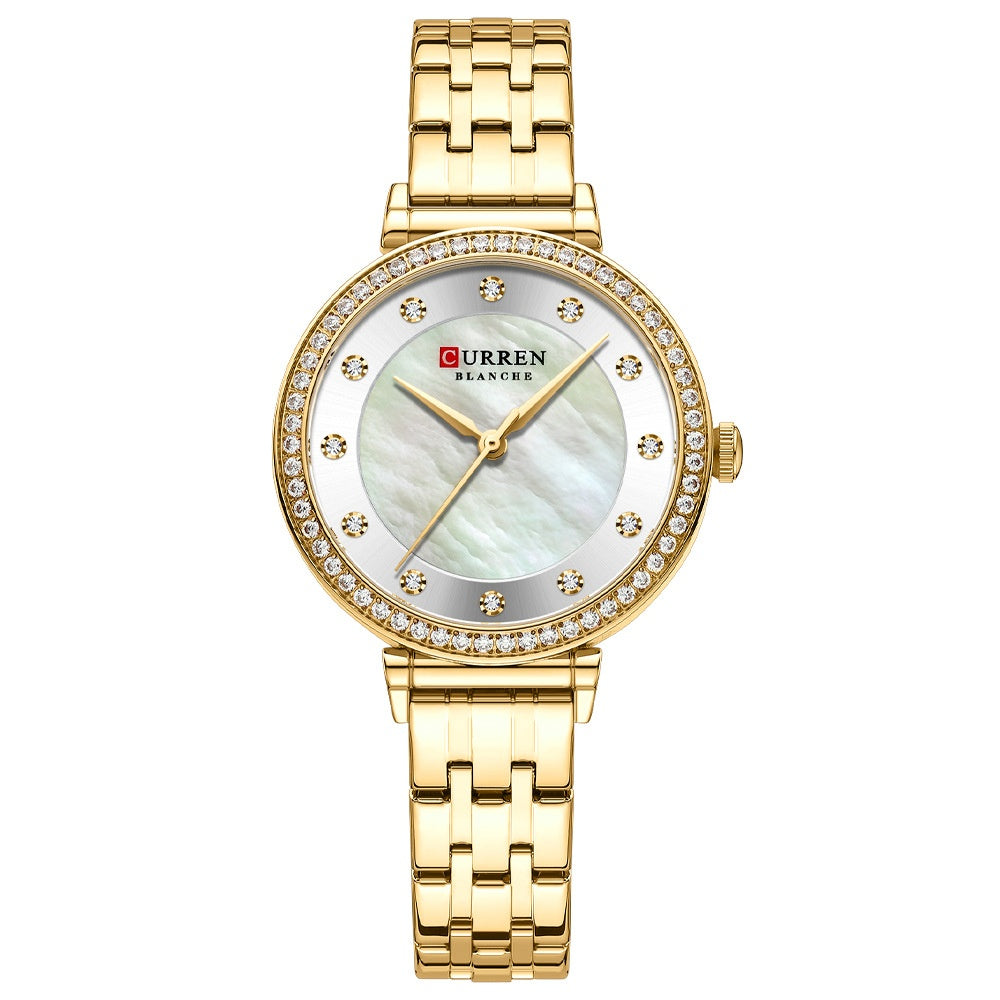 Women's Ultra-Thin Steel Band Watch | 30M Waterproof | Mineral Glass | 4 Colors | Round Dial