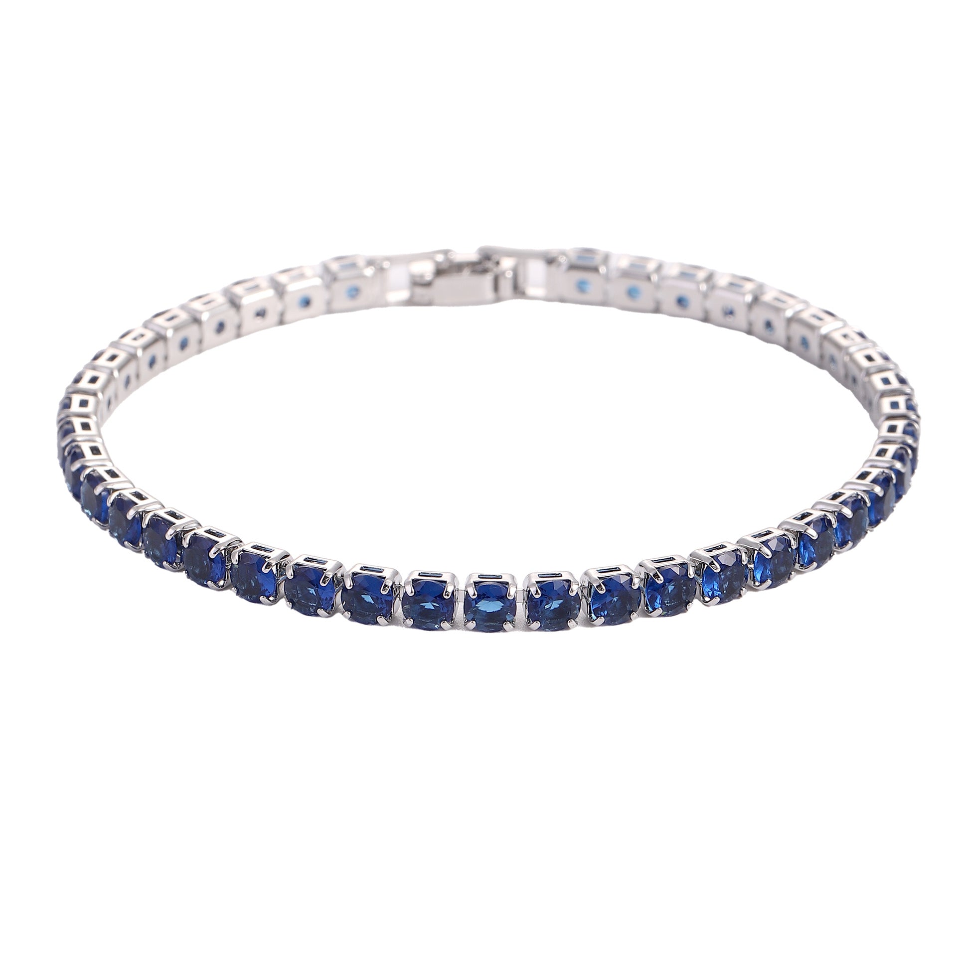 Hip Hop Micro-Set Zircon Tennis Bracelet | 9 Colors | 17cm & 19cm