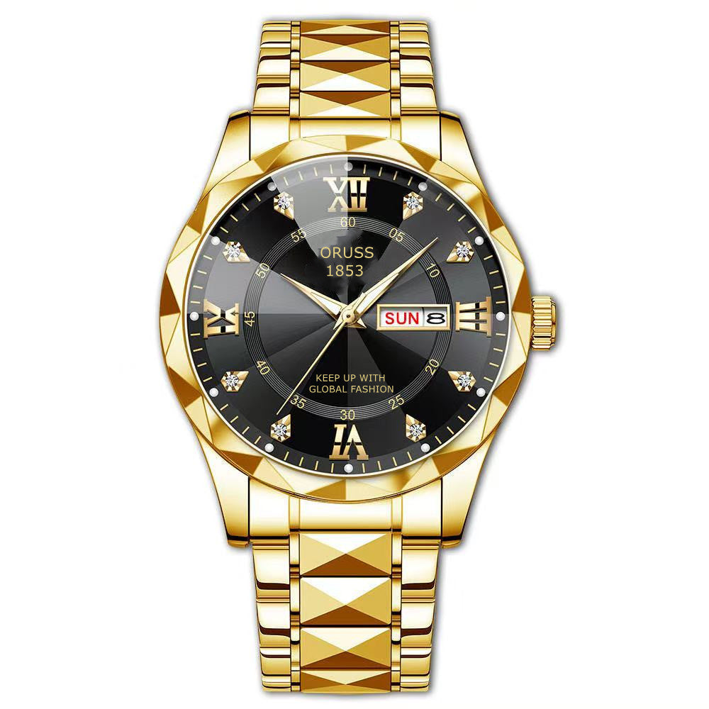 Men's Dual-Calendar Sporty Quartz Watch | 12 Styles | Gold & Silver | Everyday Statement Watch
