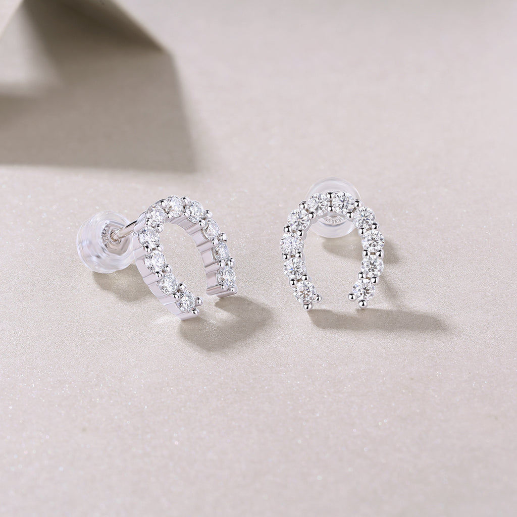 Keep Happiness - Diamond Stud Earrings