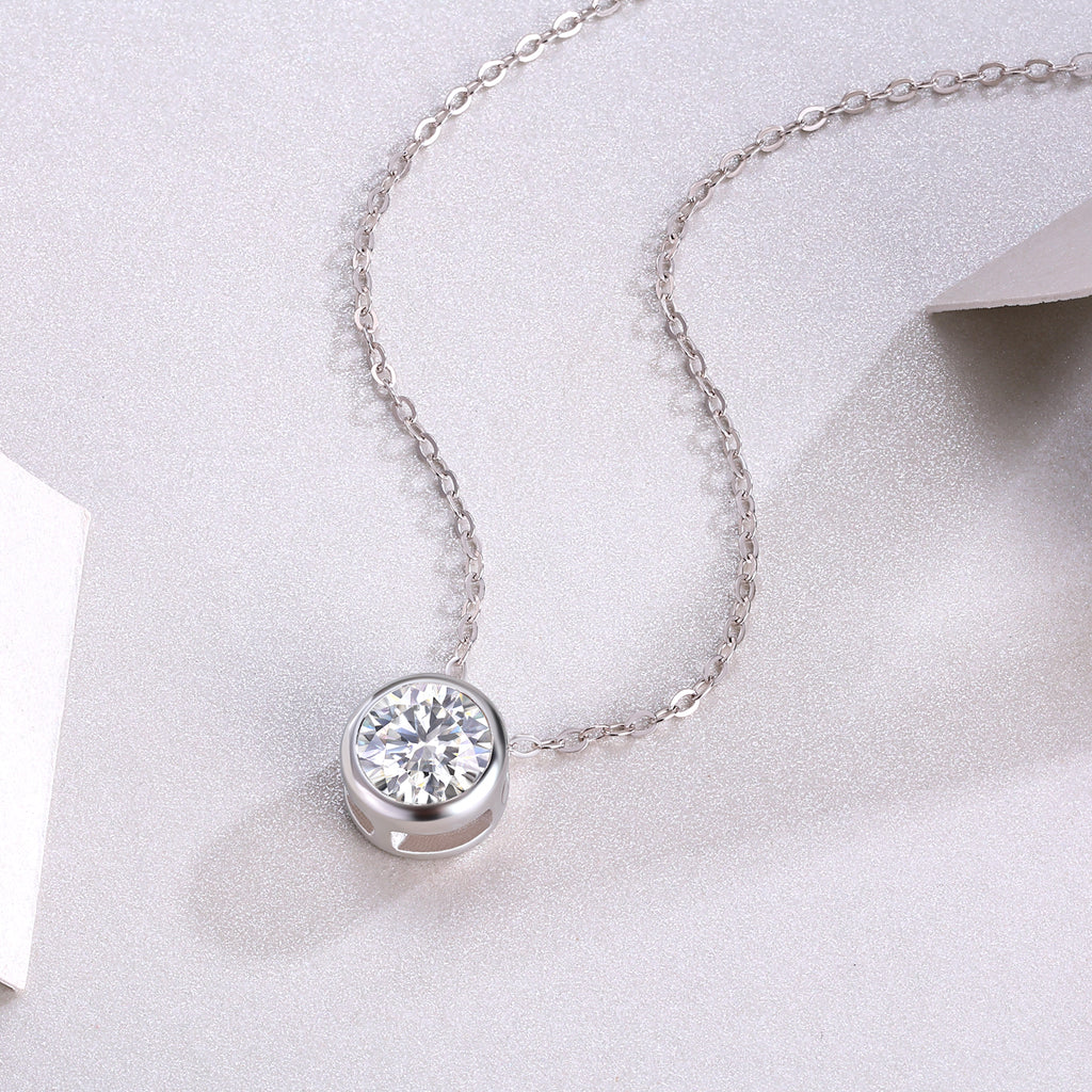 Purity - Luxurious Diamond Jewelry Pendant Set With 1-carat Moissan Diamond