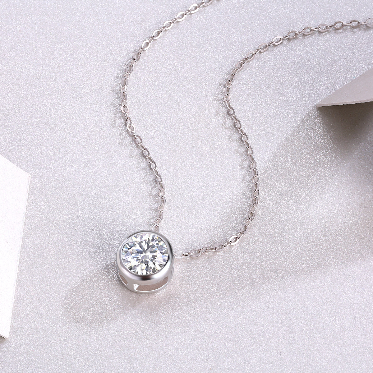 Purity - Luxurious Diamond Jewelry Pendant Set With 1-carat Moissan Diamond