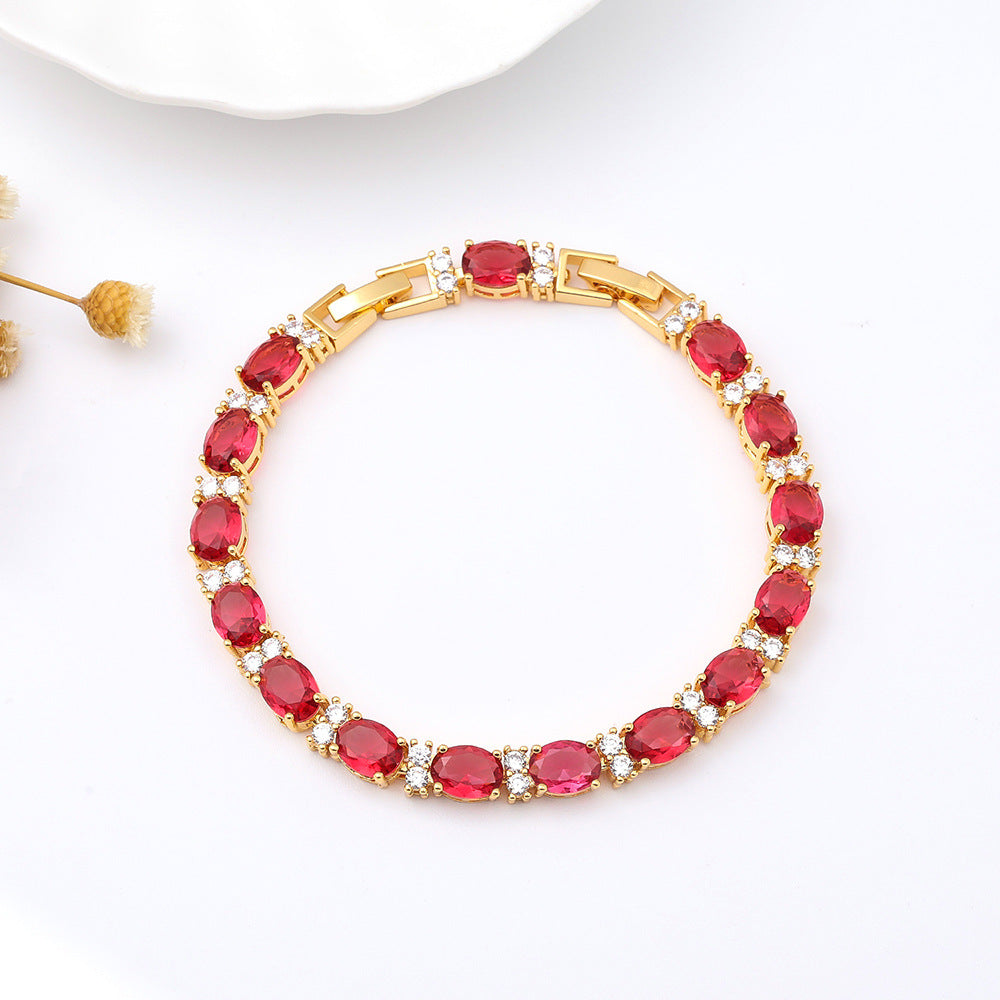 Summer Crystal Colored Zircon Bracelet | 21 Styles | Seasonal Sparkle