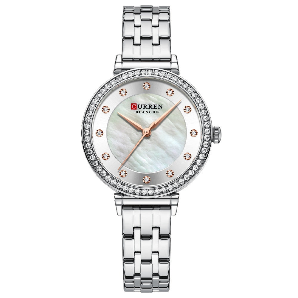Women's Ultra-Thin Steel Band Watch | 30M Waterproof | Mineral Glass | 4 Colors | Round Dial