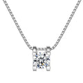 Eight Hearts & Eight Arrows Pendant Necklace | Moissanite & Zircon | 1ct & 2ct