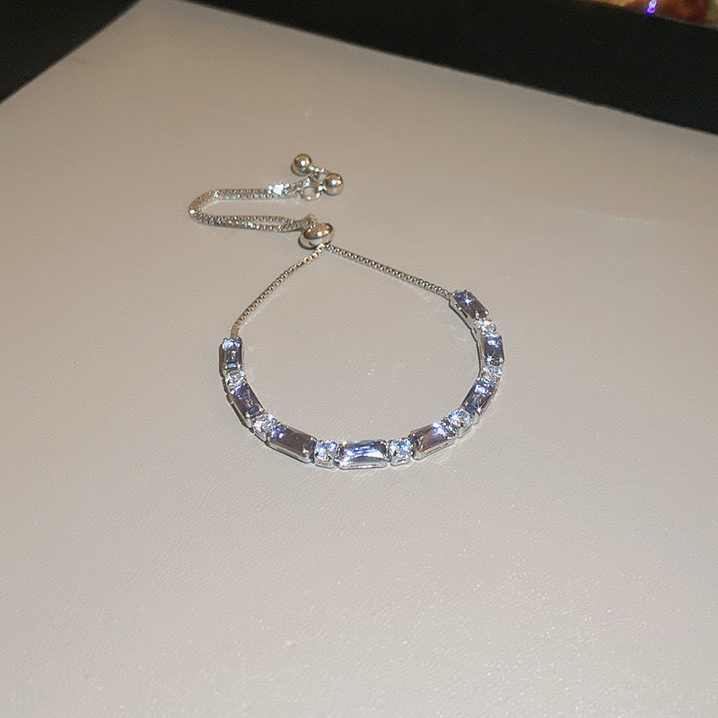 Zircon Adjustable Bracelet | 9 Styles | Square, Love Heart & Box Chain