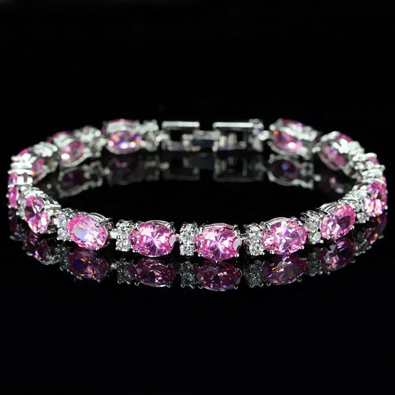 Summer Crystal Colored Zircon Bracelet | 21 Styles | Seasonal Sparkle