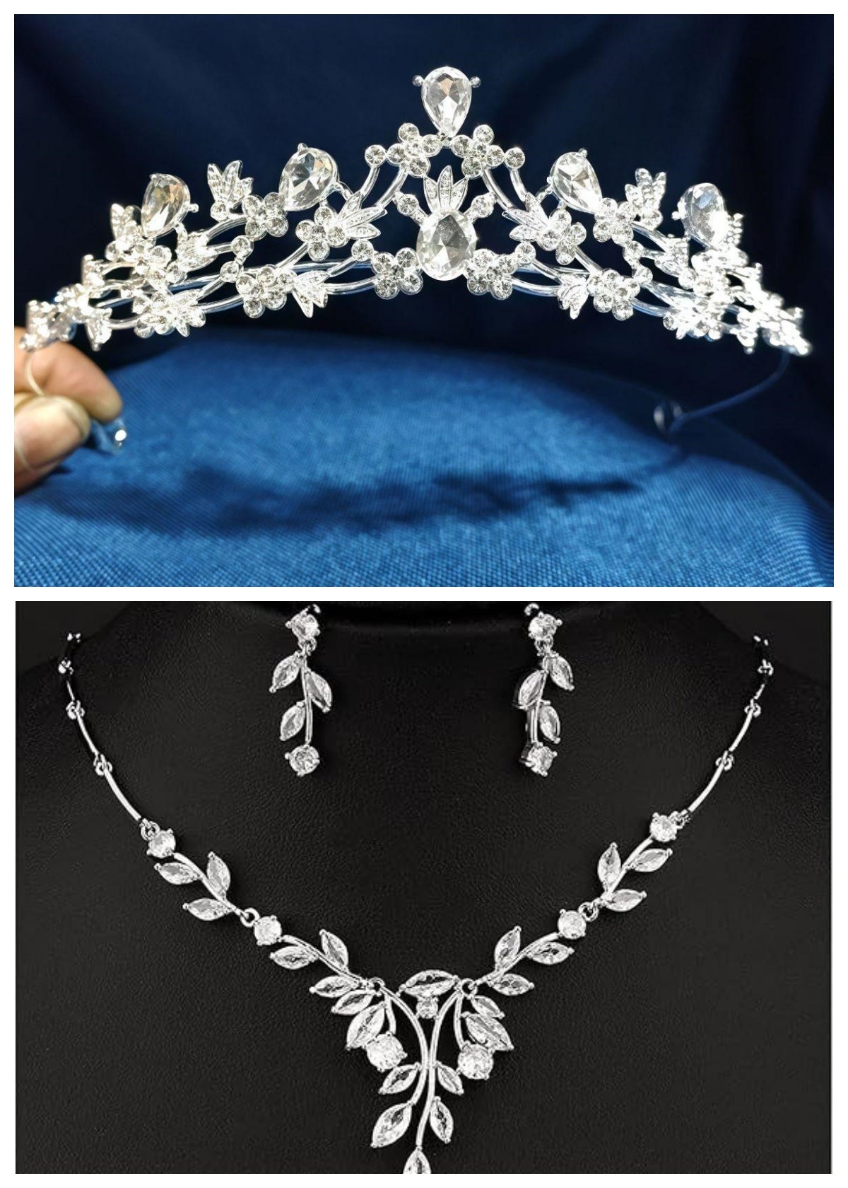 Rhinestone Bridal Crown Headband | Floral Goddess & Princess Styles | 4 Options | Korean Bridal