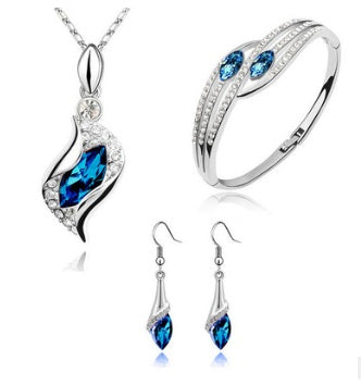 Angel Elf Crystal Jewelry Set | Earrings, Necklace & Bracelet | 18 Colors
