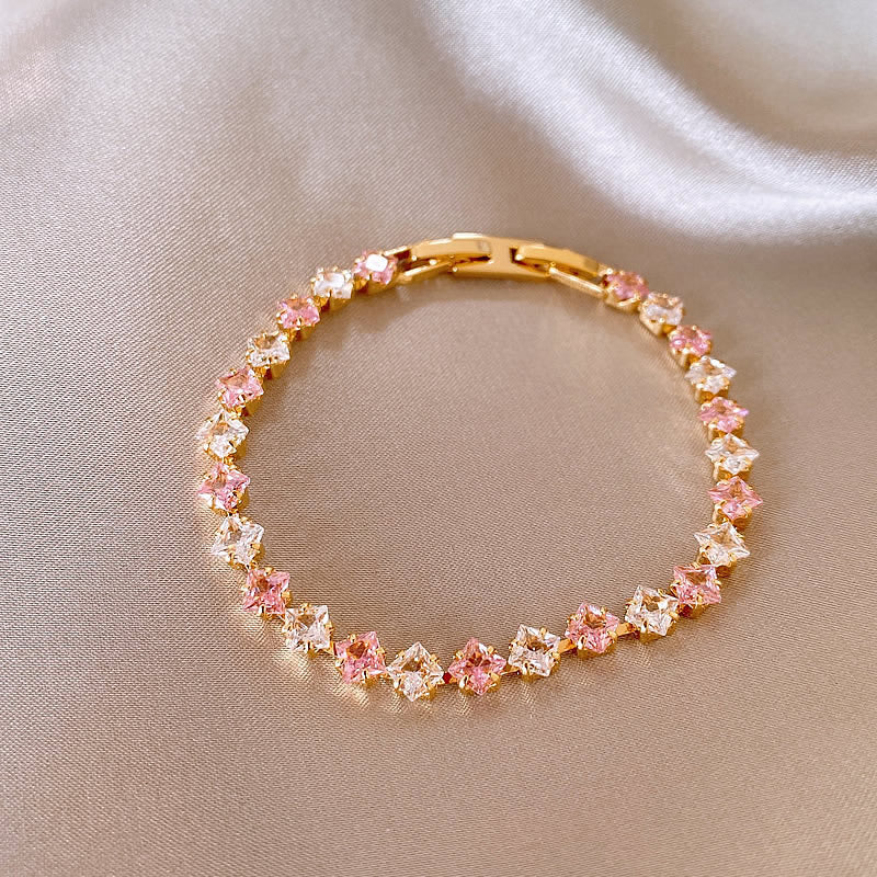 Dopamine Cubic Sugar Zircon Bracelet | 2 Styles | Color Joy
