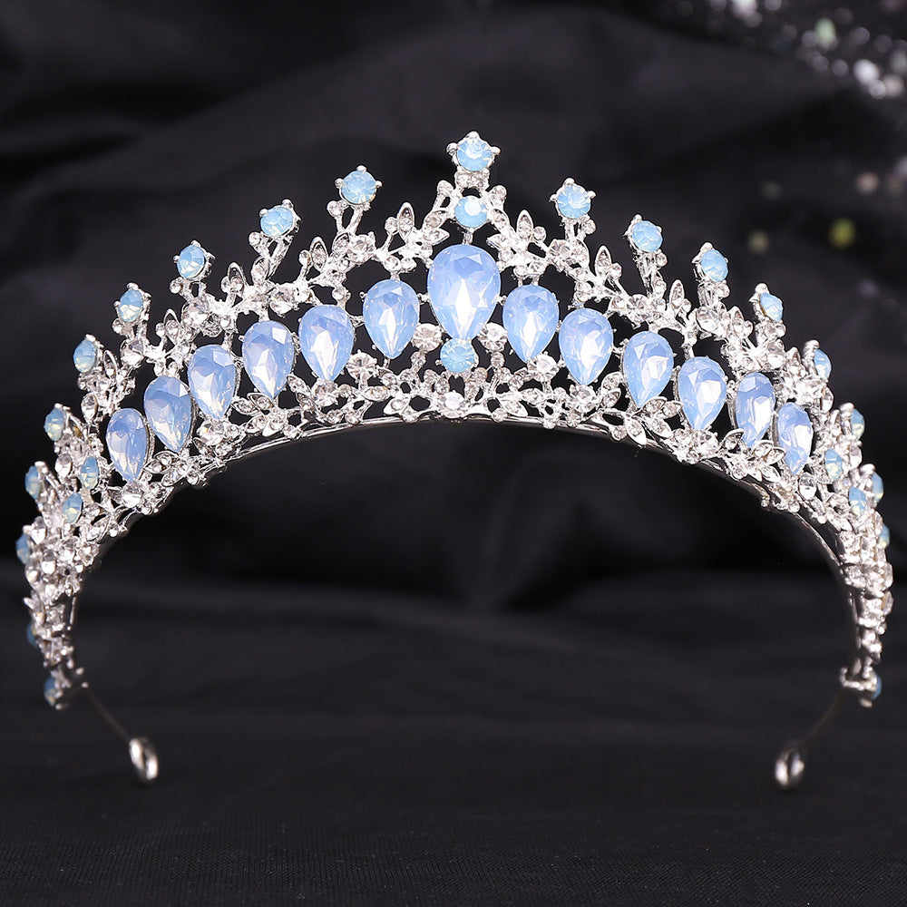 Crystal & Protein Stone Bridal Crown | Silver & KC Gold | Multiple Styles | Wedding Headdress
