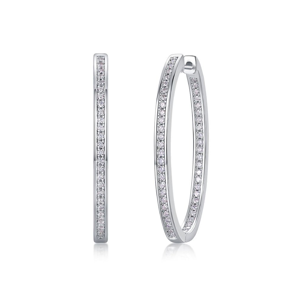Born Female Master-Luxury Fashion Diamond Earrings Stud Inlaid With Mosan Diamond