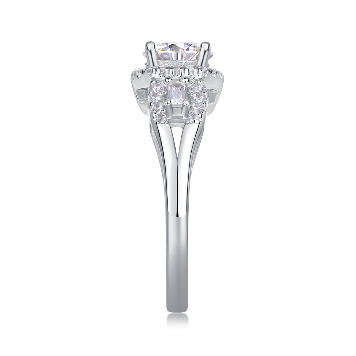 Luxury Fashion Large Diamond Wedding Ring