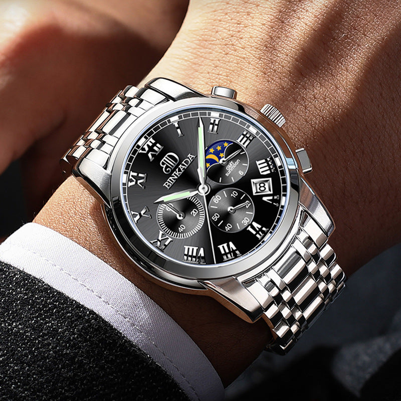 Men's Fashion Quartz Watch | Stainless Steel | Leather & Steel Belt | 8 Styles