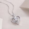 Heart To Heart Luxury Fashion Diamond Pendant Necklace