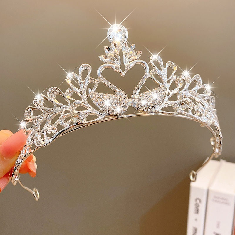 Girls' Princess Crown Hair Clip | 30 Designs | Diamond Rhinestone Pearl | Ages 3+ | Hair Jewelry