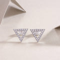 Unique - Platinum-Plated Moissanite Stud Earrings