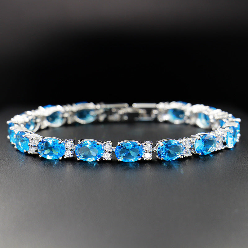 Summer Crystal Colored Zircon Bracelet | 21 Styles | Seasonal Sparkle