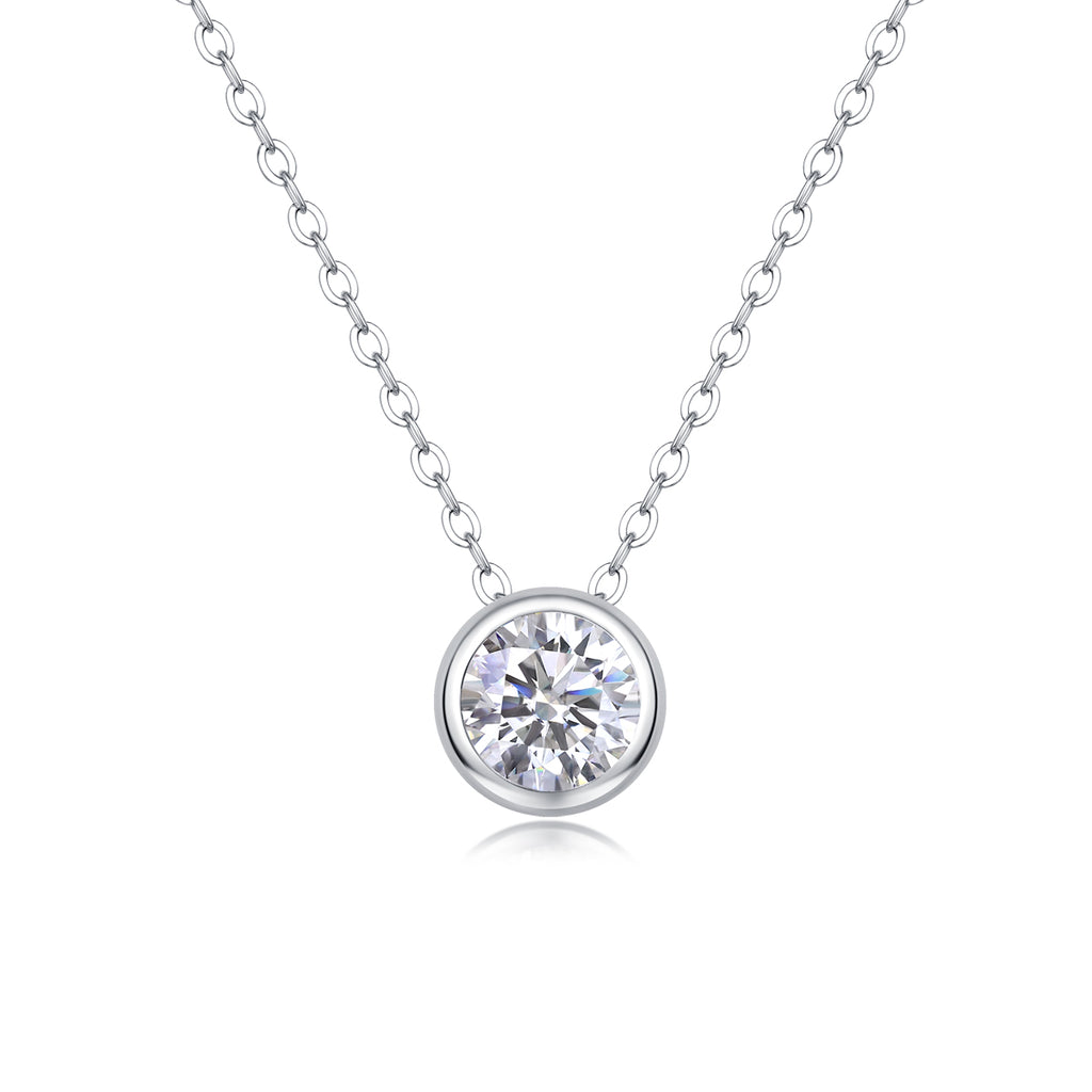 Purity - Luxurious Diamond Jewelry Pendant Set With 1-carat Moissan Diamond