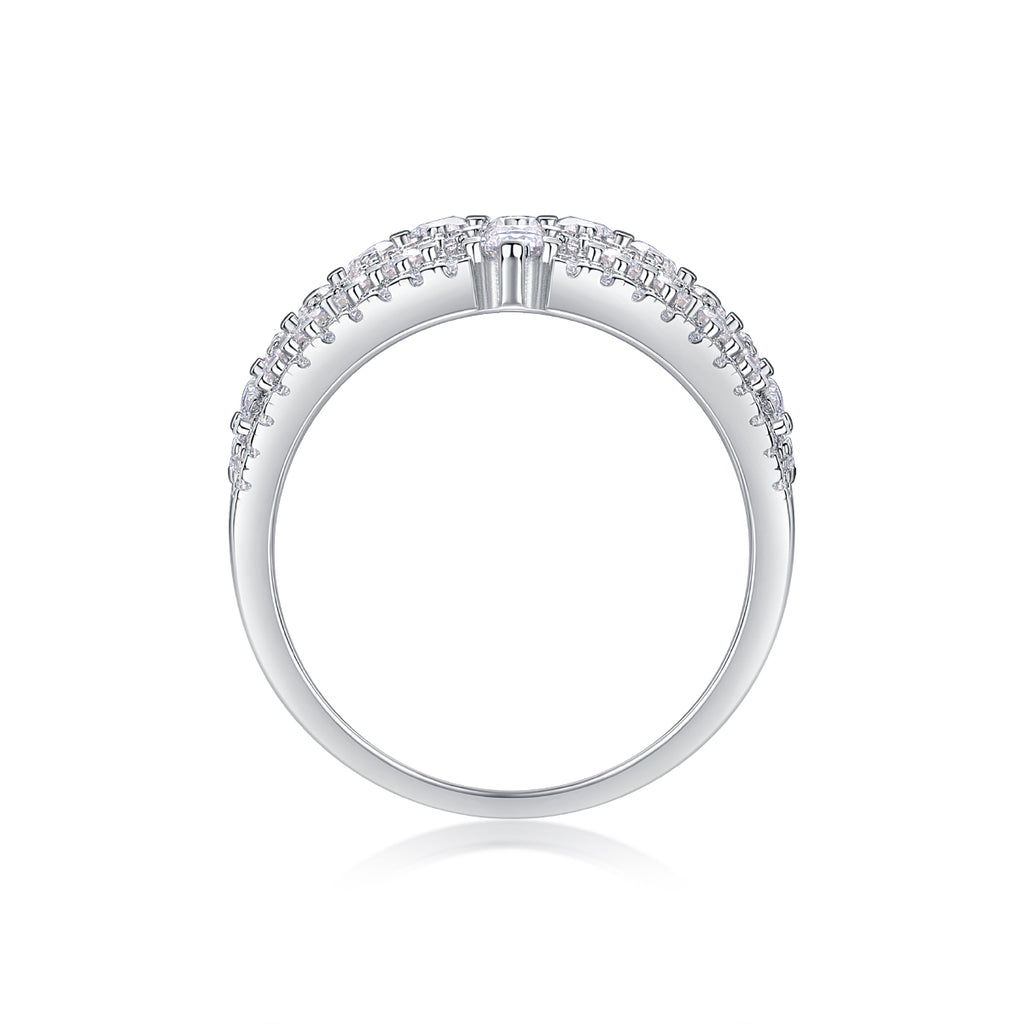 Diamond Queen - Luxuriously FashionableSilver Ring