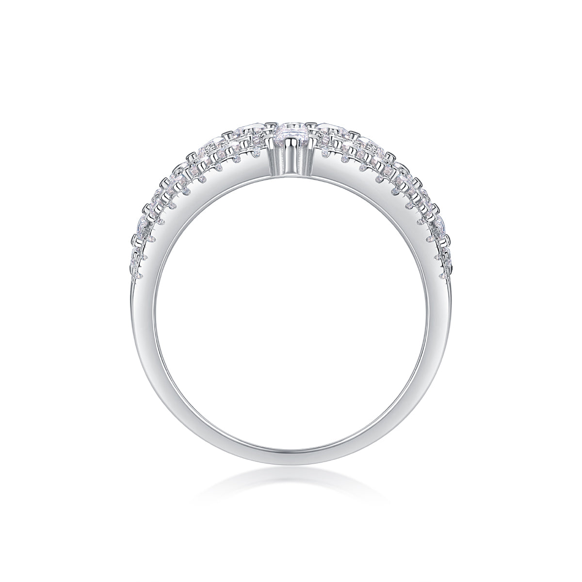Diamond Queen - Luxuriously FashionableSilver Ring