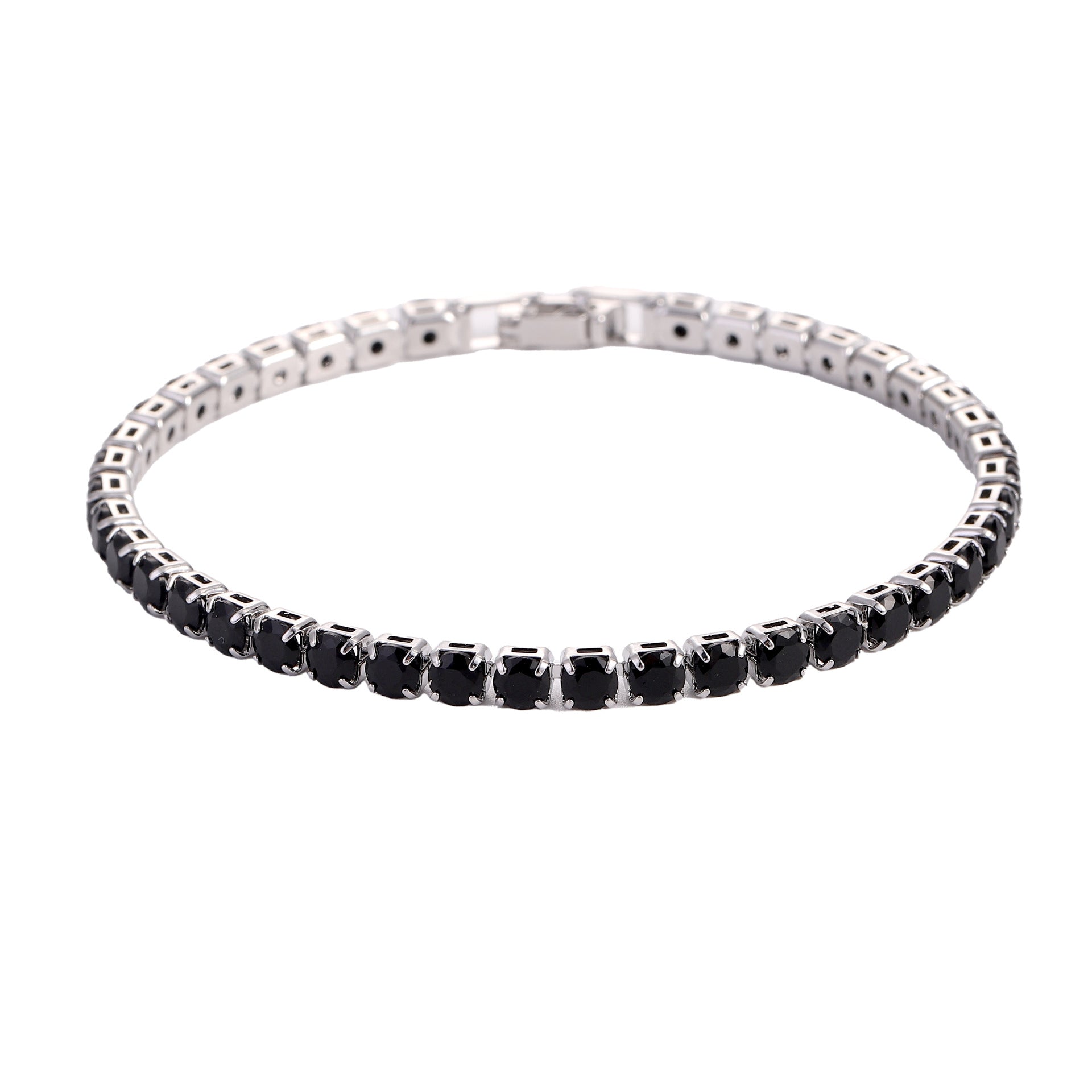 Hip Hop Micro-Set Zircon Tennis Bracelet | 9 Colors | 17cm & 19cm