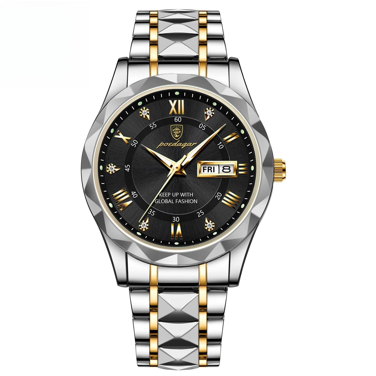 Men's Double Calendar Luminous Business Watch | Ultra-Slim 7mm | 9 Styles