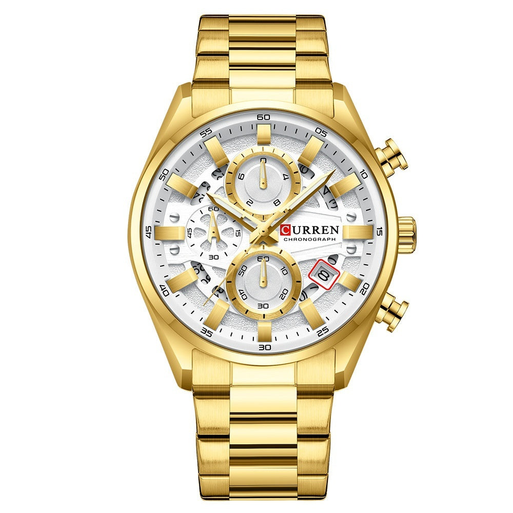 Men's Sporty Multifunctional Fashion Watch | 12mm | 5 Color Combinations | Bold Statement Watch