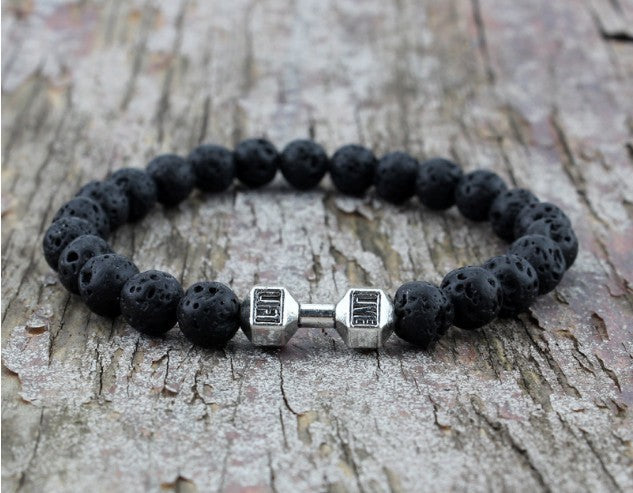 Natural Stone Beaded Bracelet | Volcanic Rock & Frosted Stone | 11 Styles | Unisex