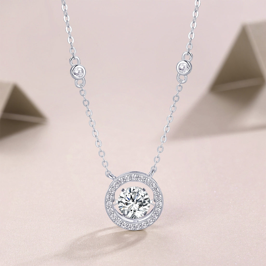 Mobius - A Fashionable And Luxurious Diamond Jewelry, With 1-carat Moissanite Pendant