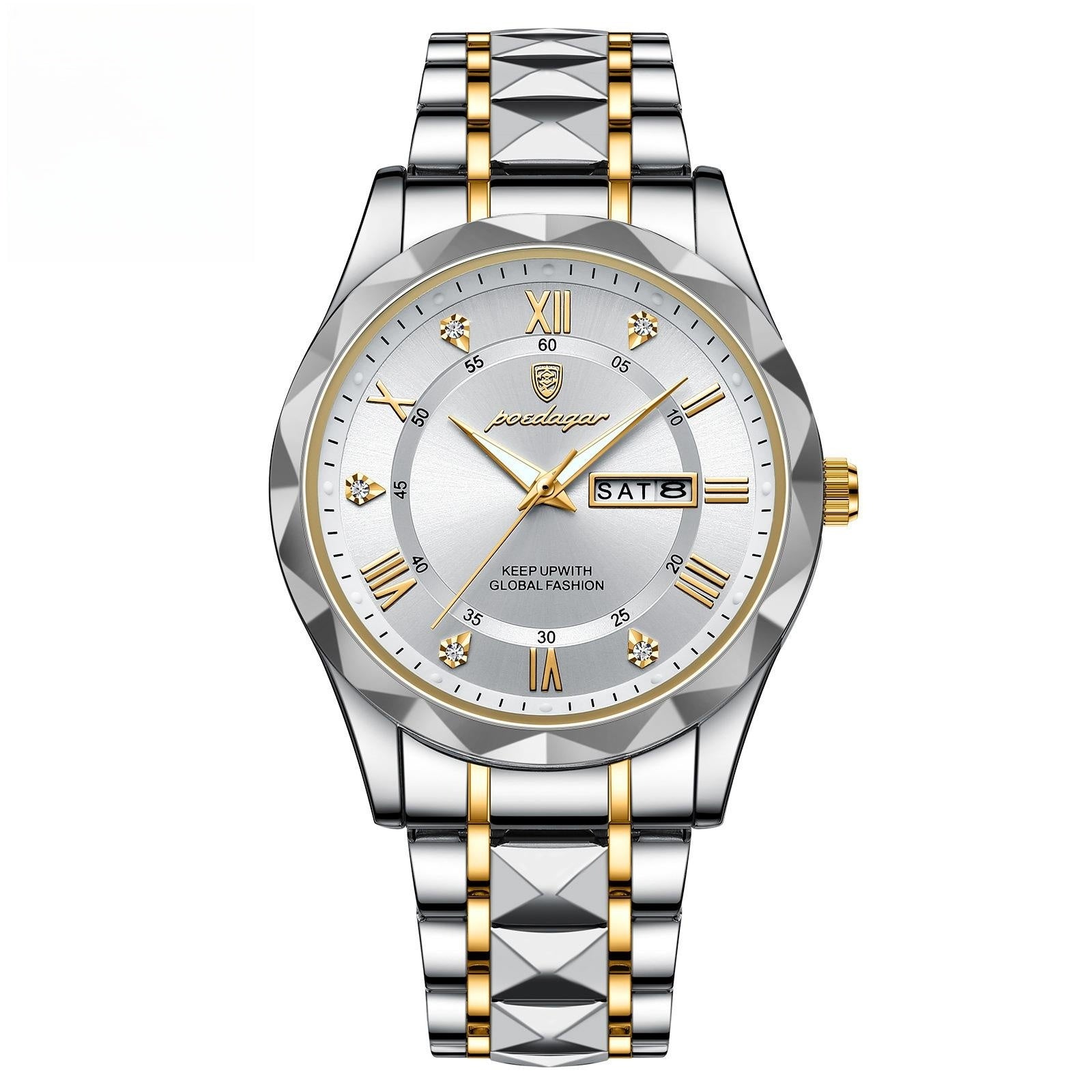 Men's Double Calendar Luminous Business Watch | Ultra-Slim 7mm | 9 Styles