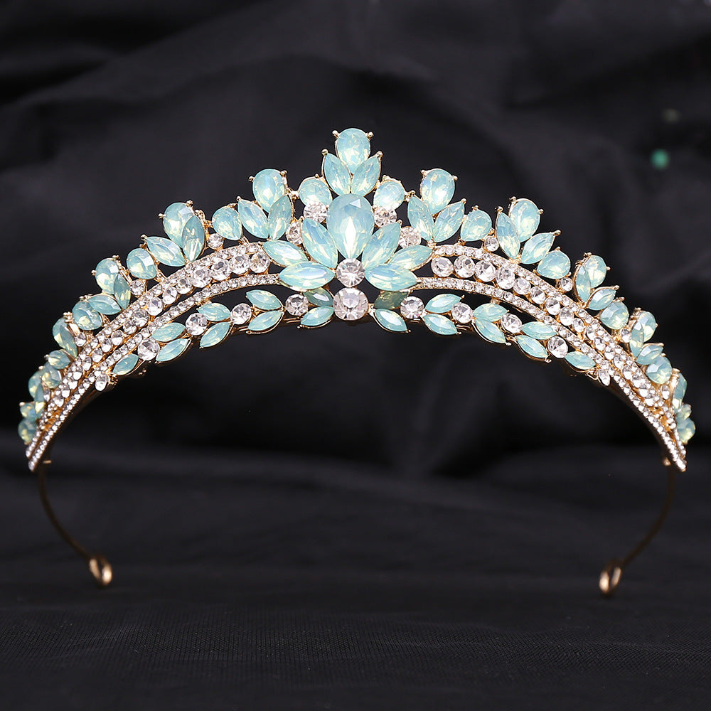 Crystal & Protein Stone Bridal Crown | Silver & KC Gold | Multiple Styles | Wedding Headdress