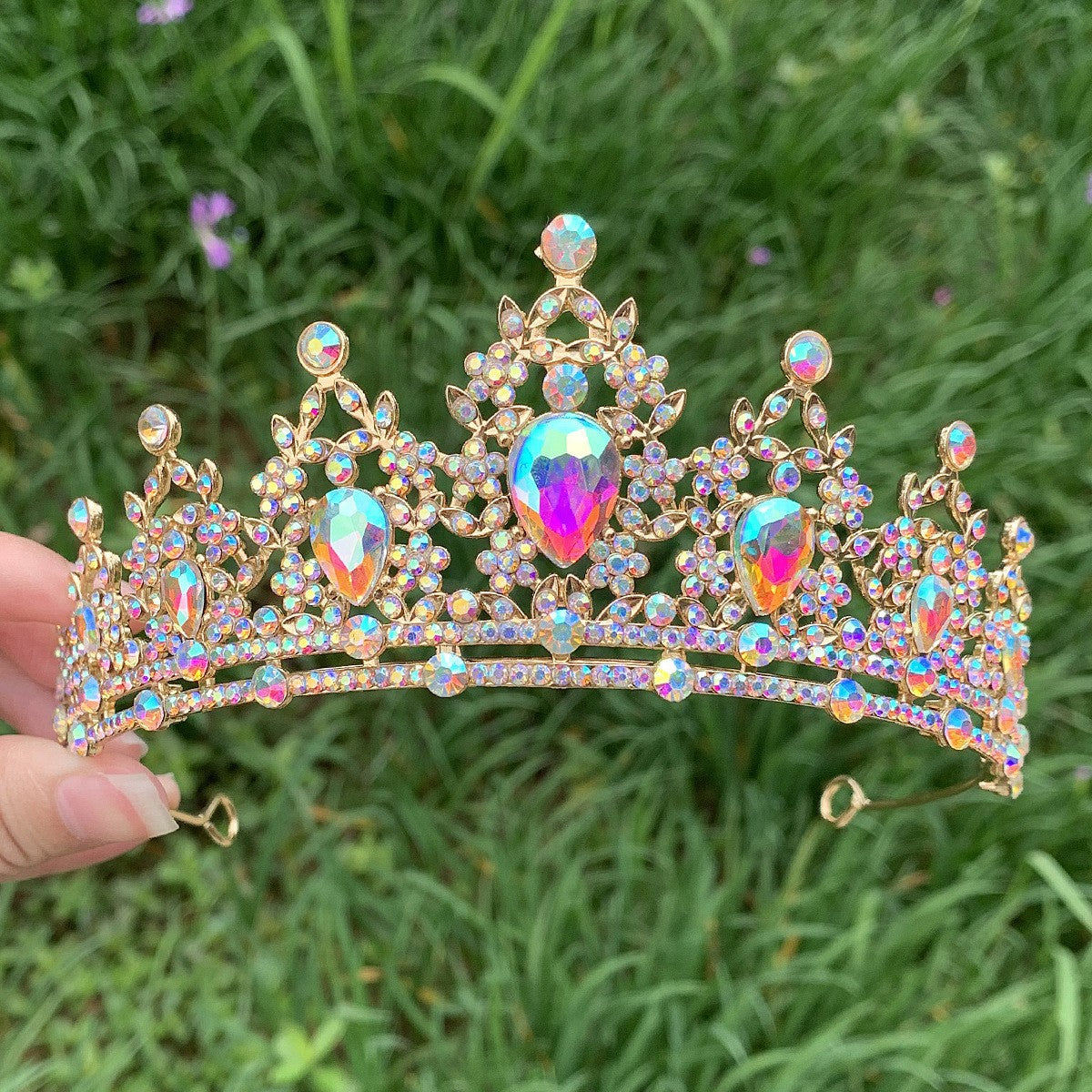 Wedding Crown Headdress | 18 Colors | Gold & Silver | Korean Style | Bridal & Occasion
