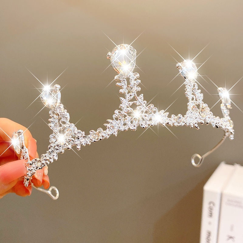 Girls' Princess Crown Hair Clip | 30 Designs | Diamond Rhinestone Pearl | Ages 3+ | Hair Jewelry