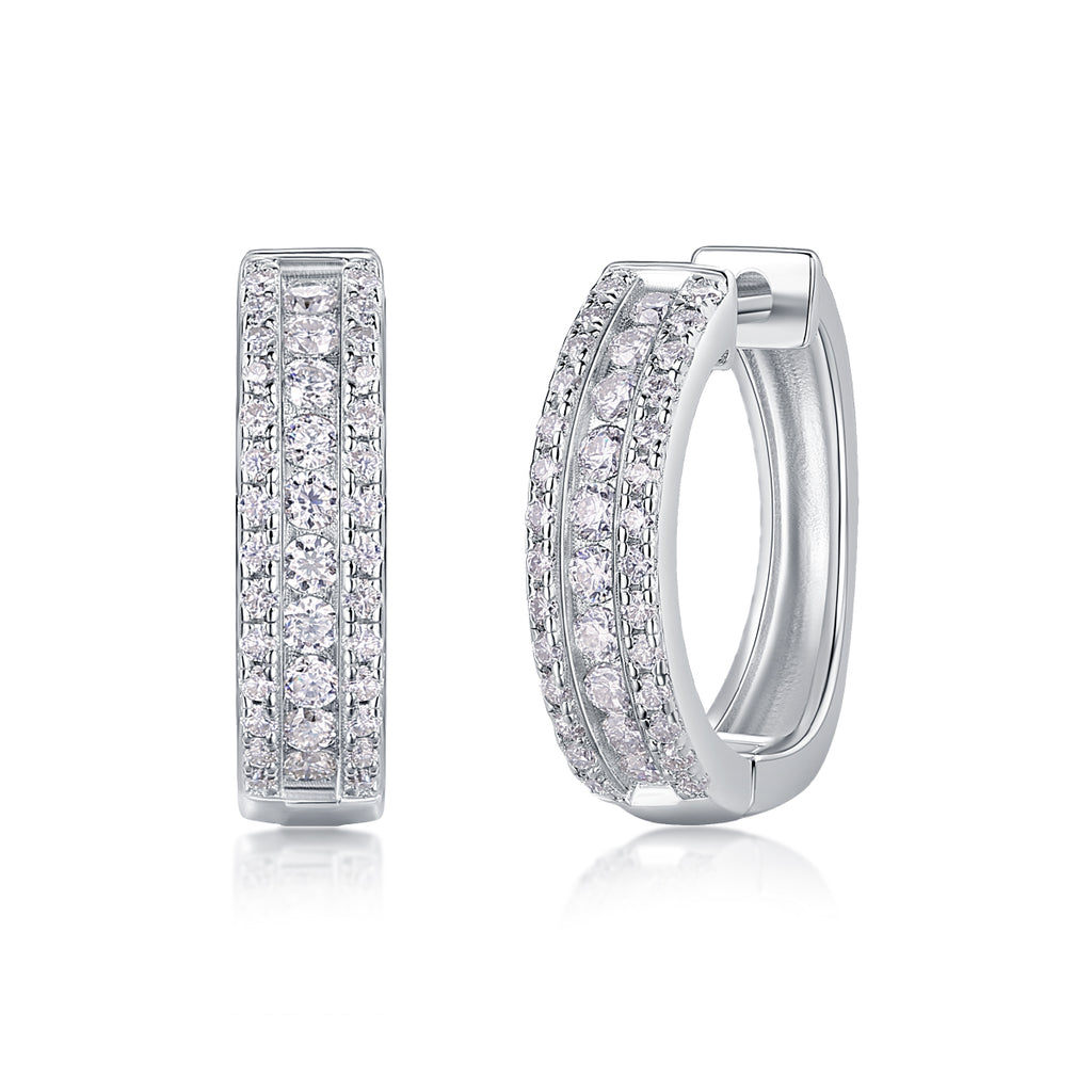 Splendid Night-Luxury Diamond Earrings Stud Set