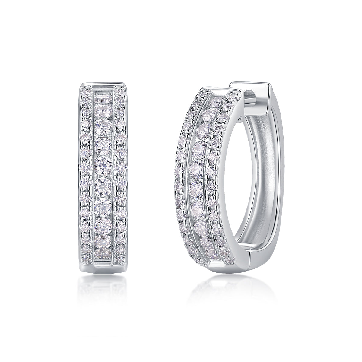 Splendid Night-Luxury Diamond Earrings Stud Set
