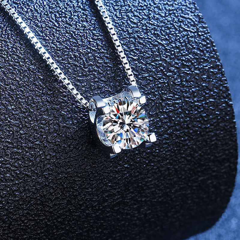Eight Hearts & Eight Arrows Pendant Necklace | Moissanite & Zircon | 1ct & 2ct