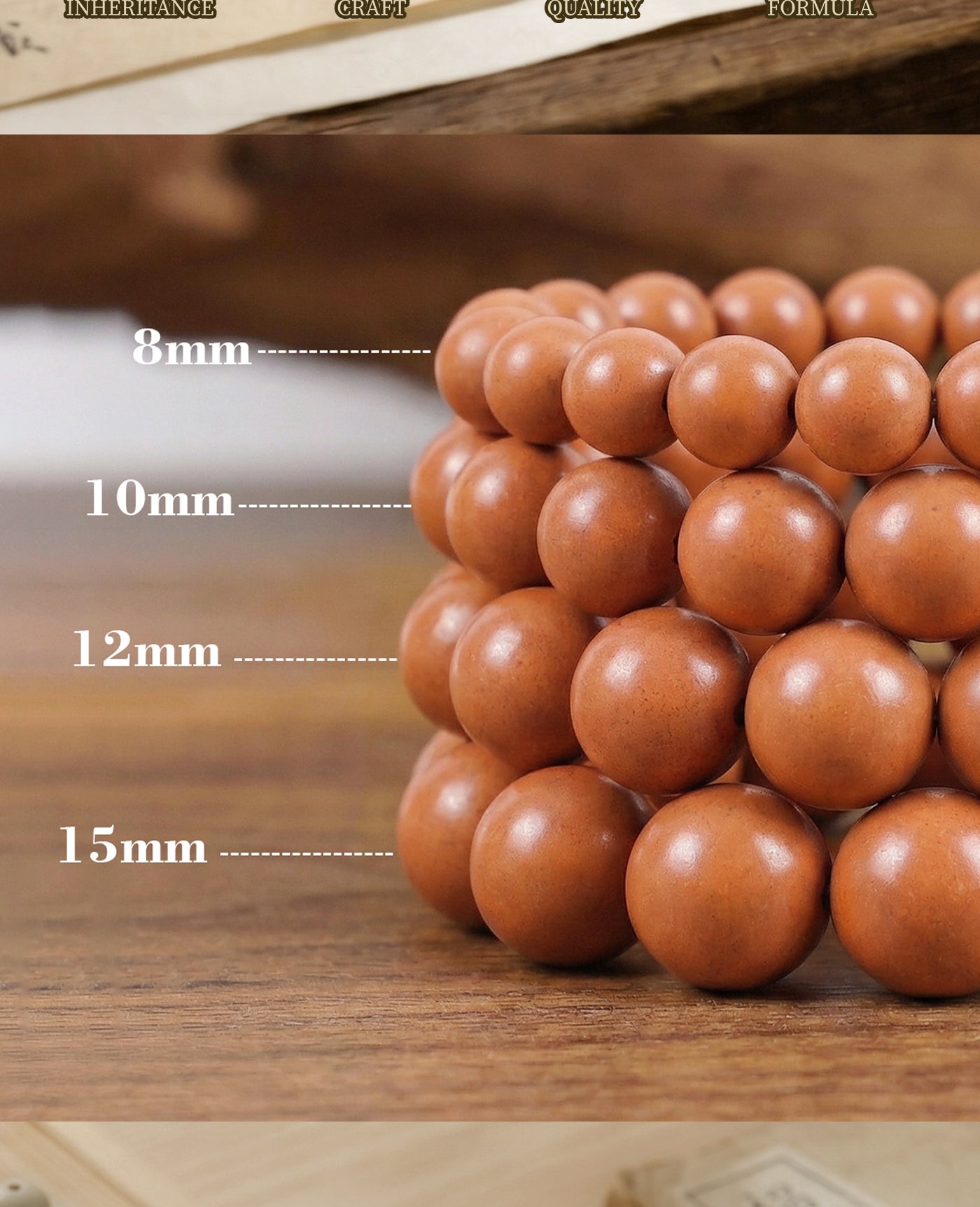 Traditional Chinese Medicine Five Elements Bracelet | Wu Xing | 4 Bead Sizes | Qi Balance
