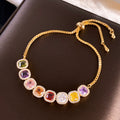 Dopamine Cubic Sugar Zircon Bracelet | 2 Styles | Color Joy