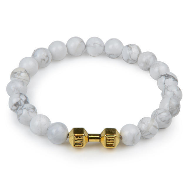 Natural Stone Beaded Bracelet | Volcanic Rock & Frosted Stone | 11 Styles | Unisex