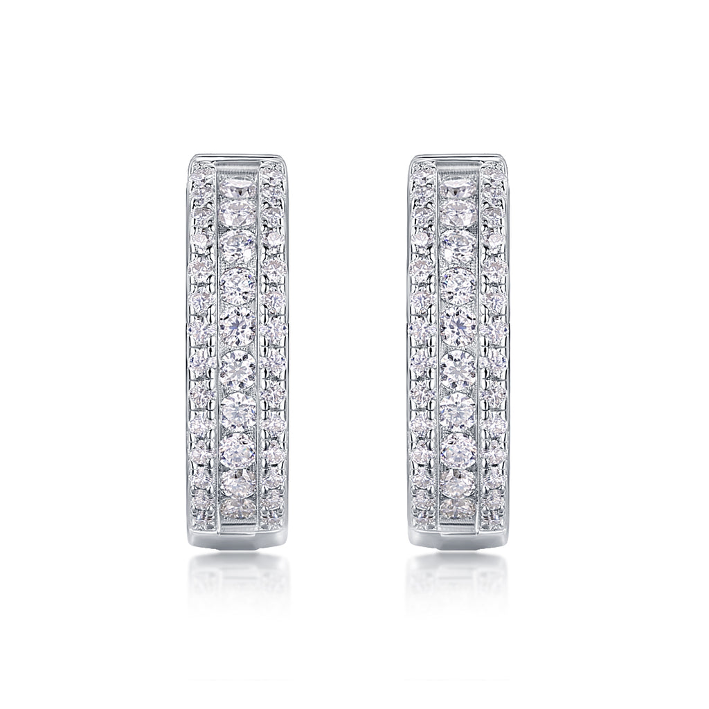 Splendid Night-Luxury Diamond Earrings Stud Set