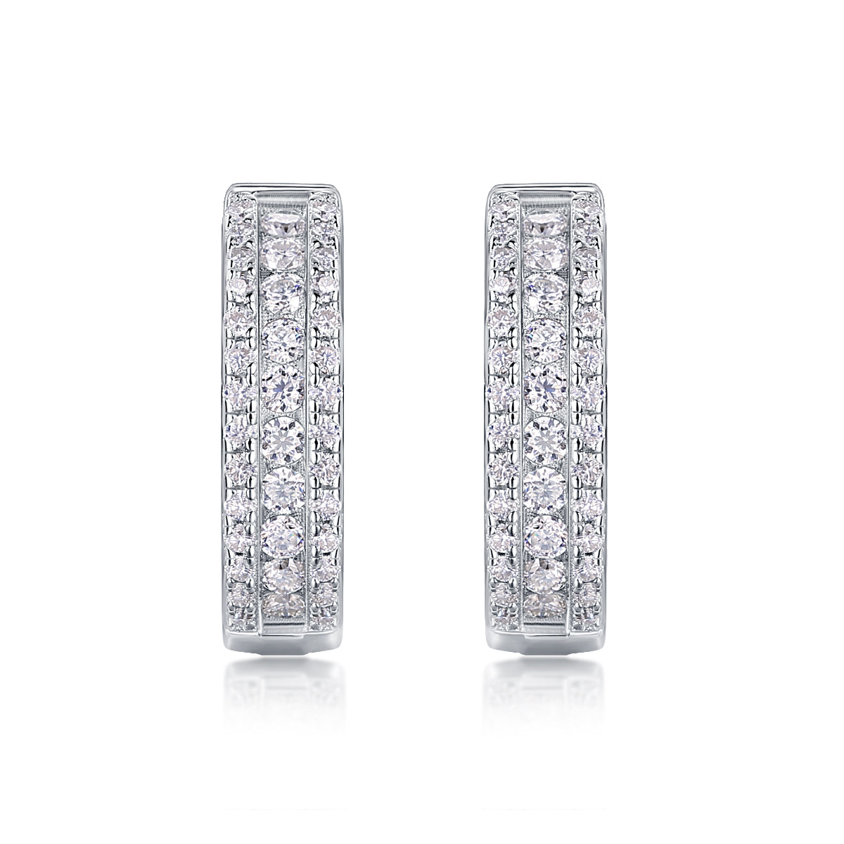 Splendid Night-Luxury Diamond Earrings Stud Set