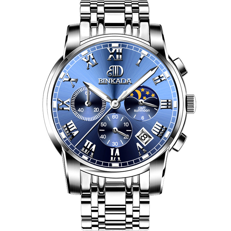 Men's Fashion Quartz Watch | Stainless Steel | Leather & Steel Belt | 8 Styles