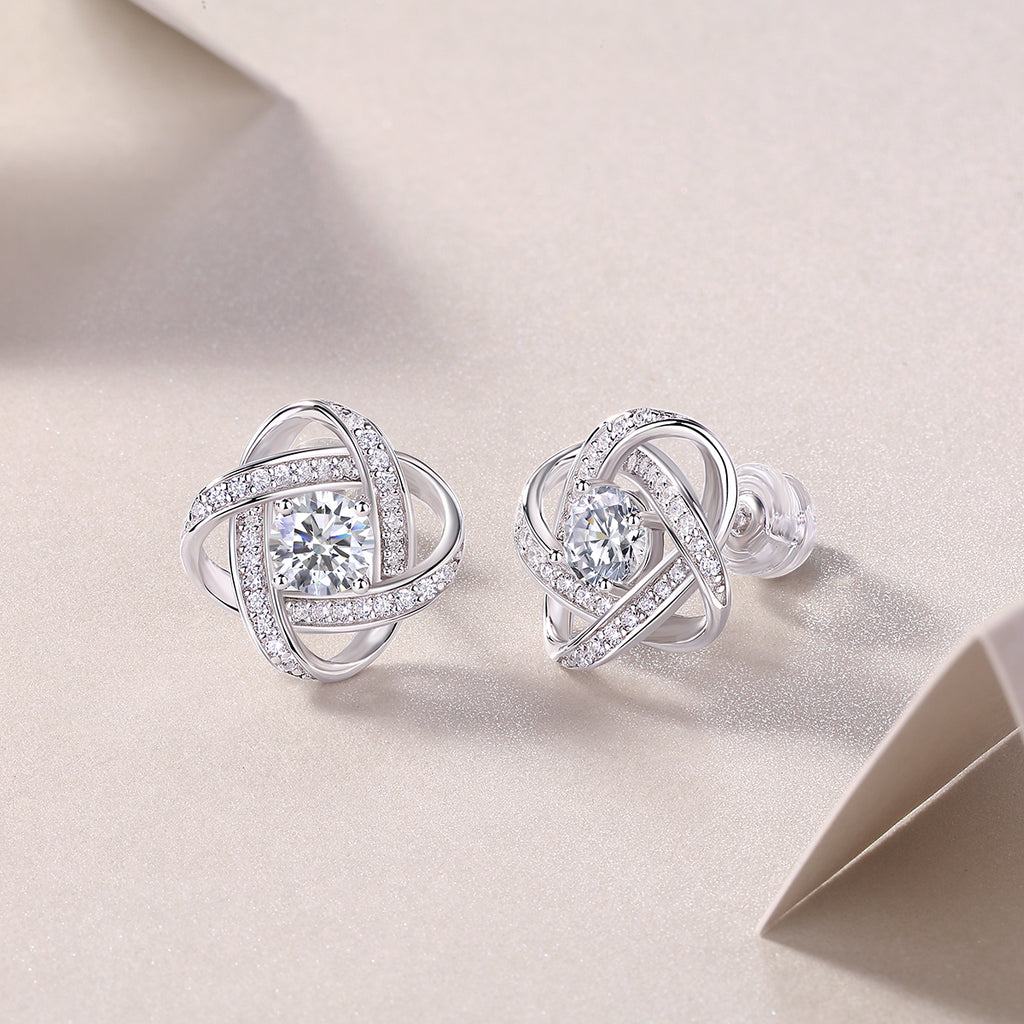 Hope Beam -  Luxurious Diamond Stud Earrings