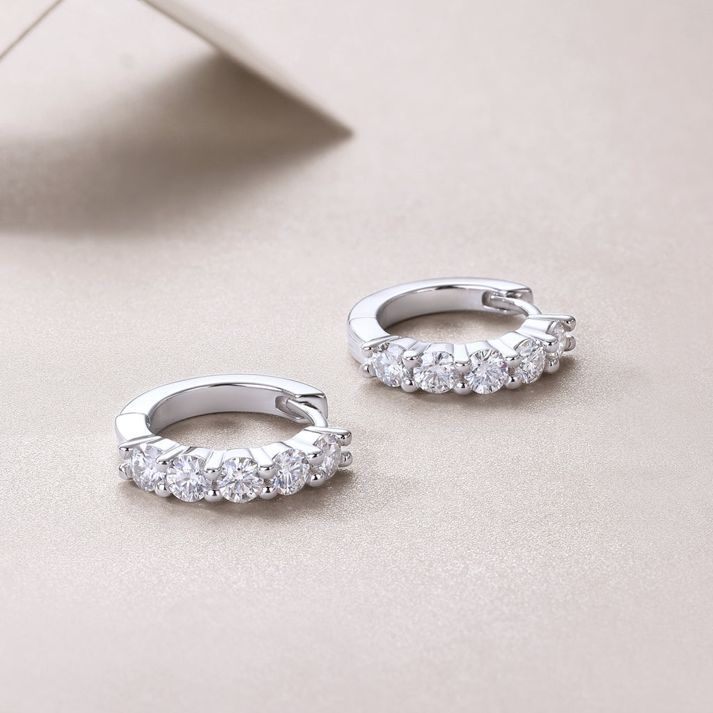 Dawn Moissanite Earrings | S925 Sterling Silver | 0.1 Carat | Fine Jewelry