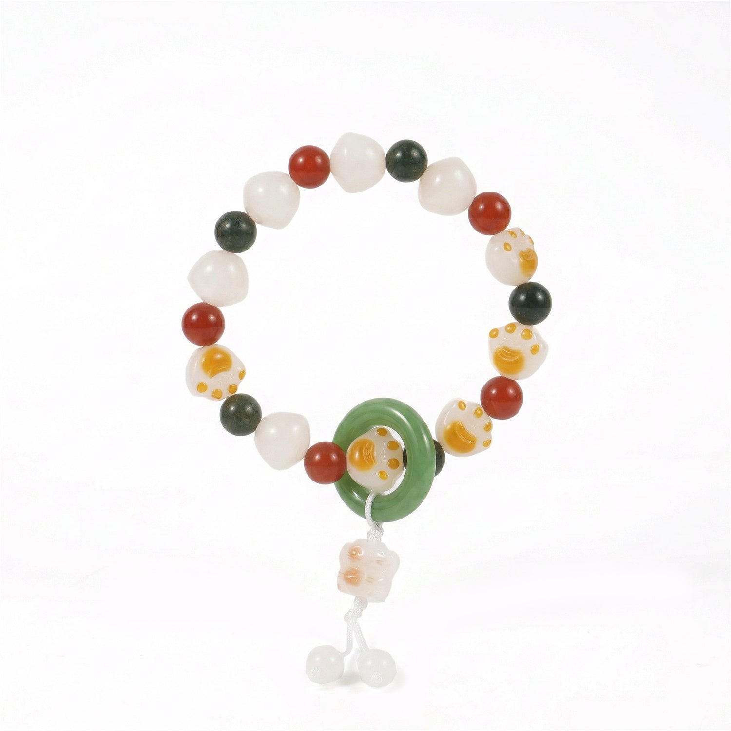 Five Elements Wu Xing Bracelet | TCM Feng Shui | Natural Stone | Wearable Qi Harmonizer