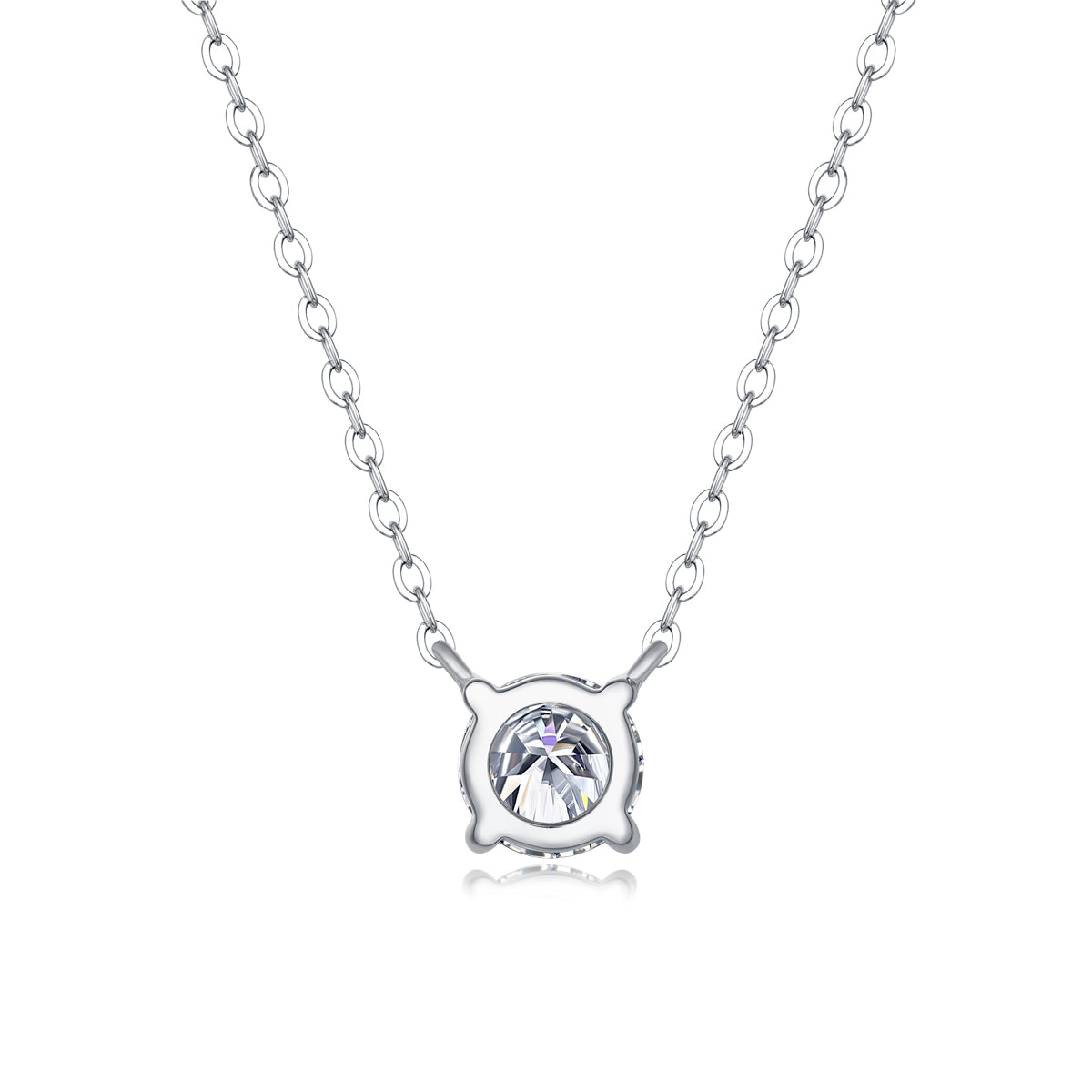 My Heart Will Last Forever - Diamond Jewelry Necklace Pendant Set With 1-carat And 2-carat Moissan Diamonds