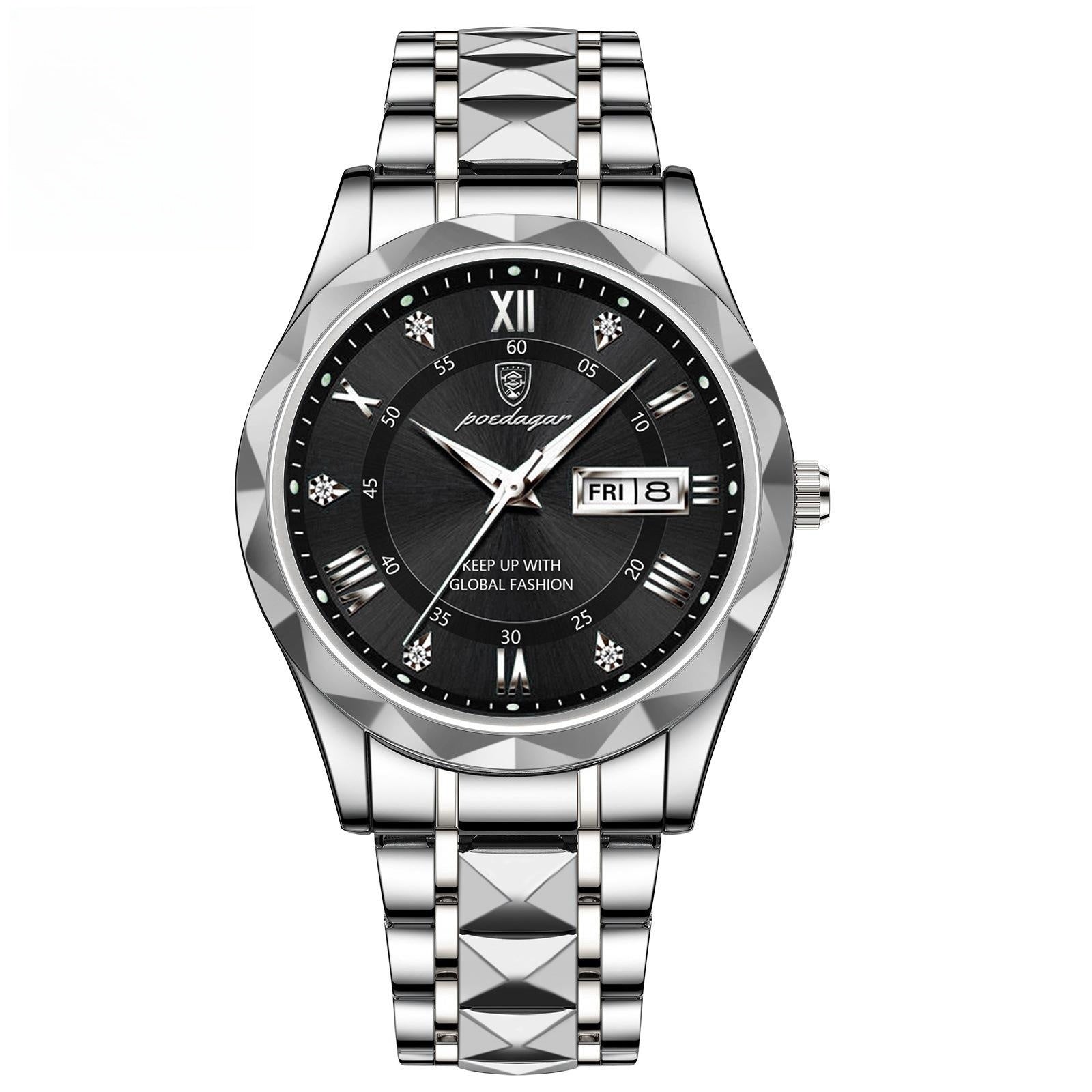 Men's Double Calendar Luminous Business Watch | Ultra-Slim 7mm | 9 Styles