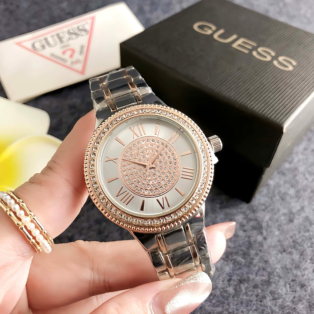 Women's Large-Dial Fashion Watch | Niche Art Piece | 5 Colors | Silver Gold Rose Gold