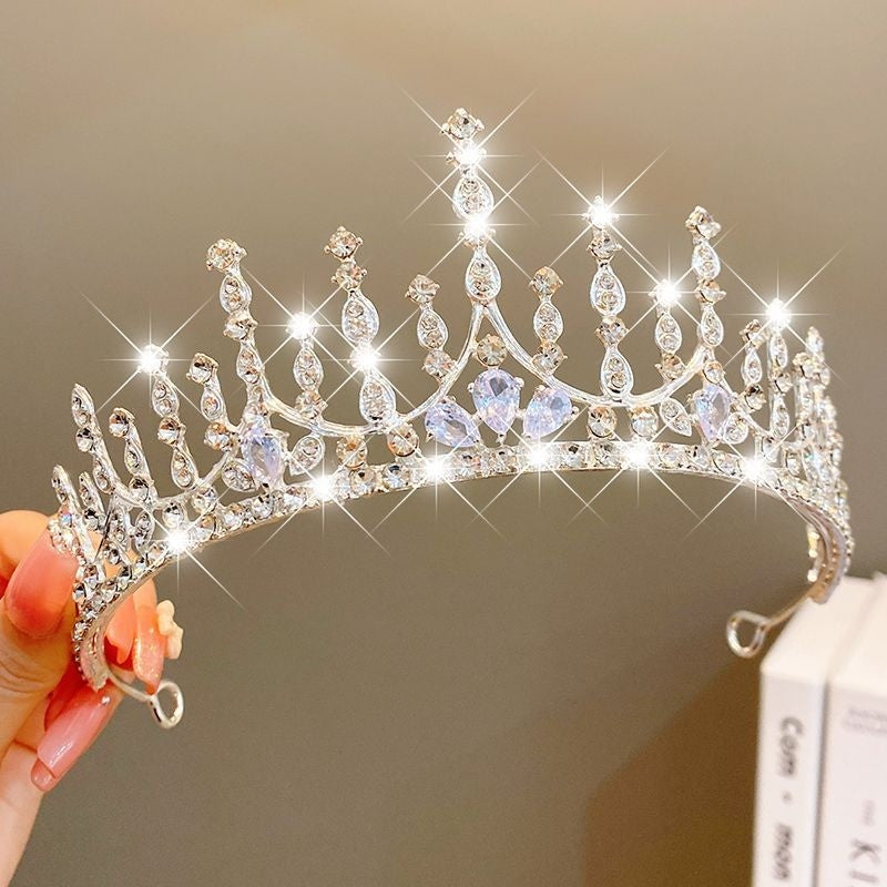 Girls' Princess Crown Hair Clip | 30 Designs | Diamond Rhinestone Pearl | Ages 3+ | Hair Jewelry